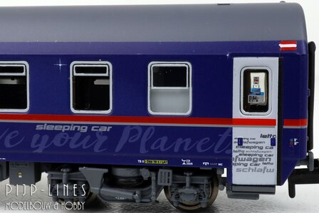 LSModels N97022 OBB Nightjet rijtuigen set 8-delig