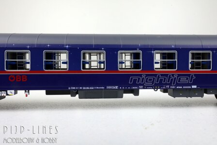 LSModels N97022 OBB Nightjet rijtuigen set 8-delig