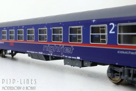 LSModels N97022 OBB Nightjet rijtuigen set 8-delig