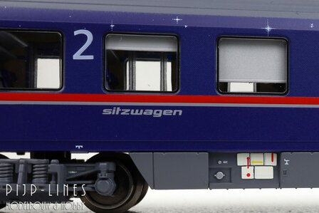 LSModels N97025 OBB Nightjet rijtuigen set 2-delig