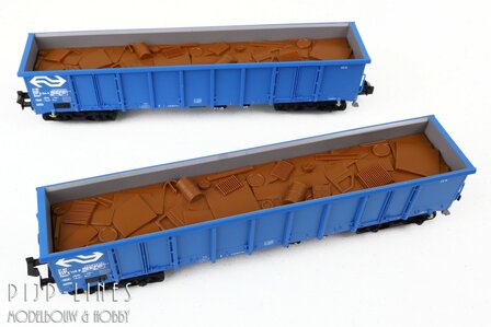 Fleischmann 830258 NS Open bak wagen set Type Eanos