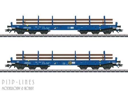 Marklin 48659 Voestalpine Zwaartransport wagons voor het vervoer van railstaven