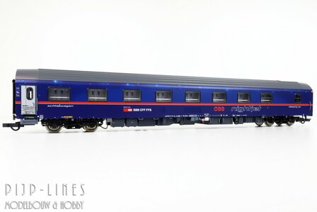 Roco 6200021 OBB/SBB Nightjet Slaaprijtuigen set Type WLABmz
