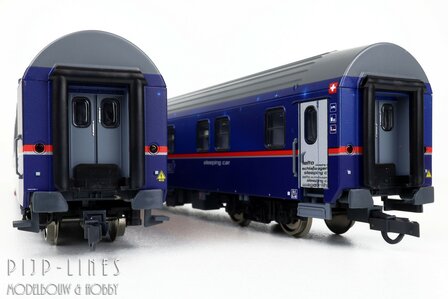 Roco 6200021 OBB/SBB Nightjet Slaaprijtuigen set Type WLABmz
