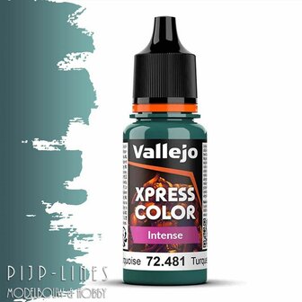 Vallejo 72481 Xpress Color Intense Intense Heretic Turquoise