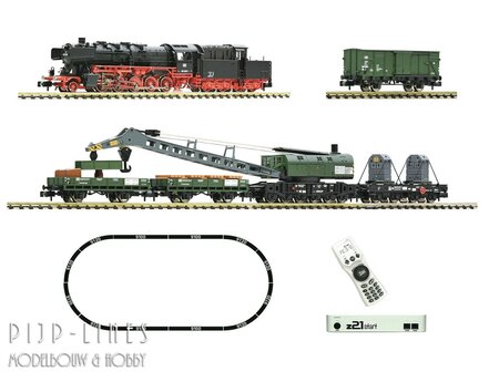 Fleischmann 5170004 Digitale startset &quot;z21start&quot; DB BR 51 stoomlok met ongevallenkraan