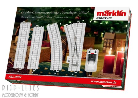 Marklin 20124 Uitbreidingsset Besneeuwde C-Rails