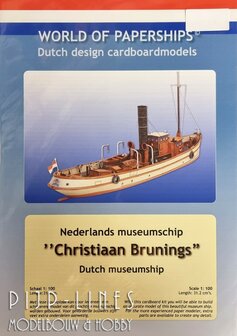 World of Paperships Nederlands museumschip Christiaan Brunings