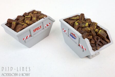 Loewe 2381 Lading Afvalcontainers Spelt en Bakkiehuren