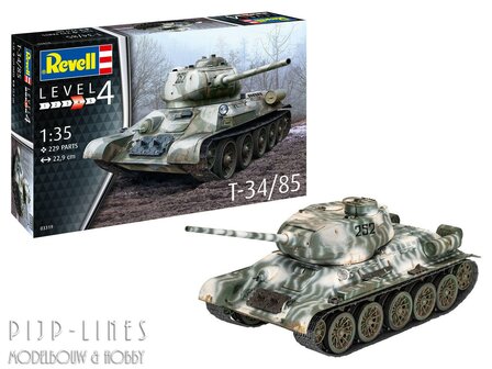 Revell 03319 WW2 Zaak T-34/85