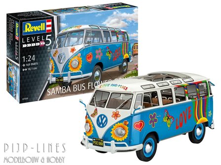 Revell 07050 Volks Wagen T1 Samba bus Flower Power