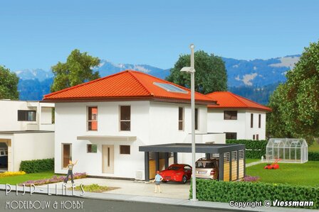 Kibri 38336 Modern kubushuis met carport