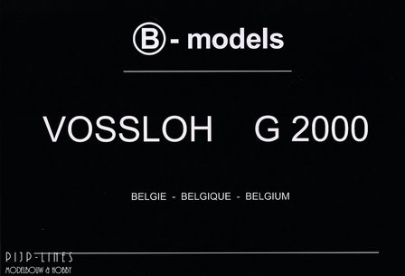 B-models G2000 diesellok serie fotoboek