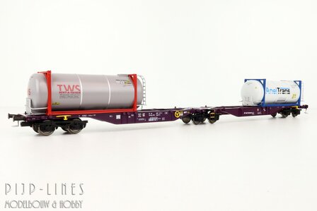 Mehano 28399 NL RailRelease Containerdraagwagen Type Sggmrs90