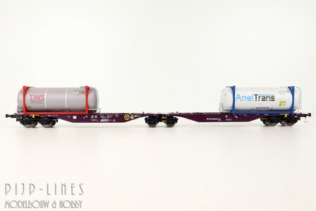 Mehano 28399 NL RailRelease Containerdraagwagen Type Sggmrs90