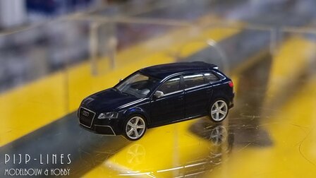 Occasion Herpa Audi A3 blauw metallic