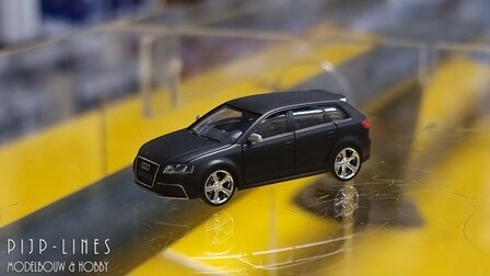 Occasion Herpa Audi A3 zwart matt