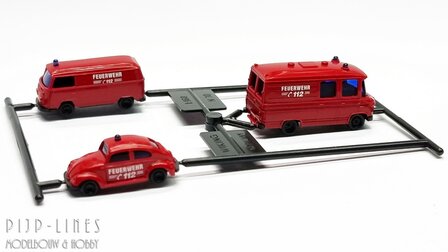 Wiking 093449 Brandweer voertuigen set