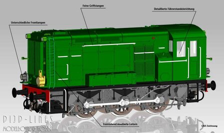 Piko 22003 NS Diesellocomotief 500 Hippel AC Sound