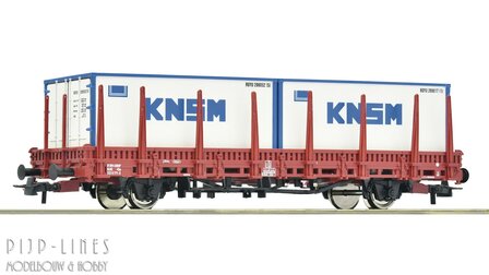Roco 6600152 NS Rongenwagen met containers KNSM