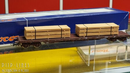 Occasion Roco 47764 OBB rongenwagen met houtlading