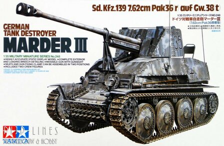 Tamiya 35248 WWII Duitse Tank destroyer Marder III