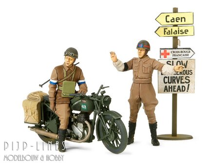 Tamiya 35316 WWII Britse BSA M20 motorfiets militair Politie set