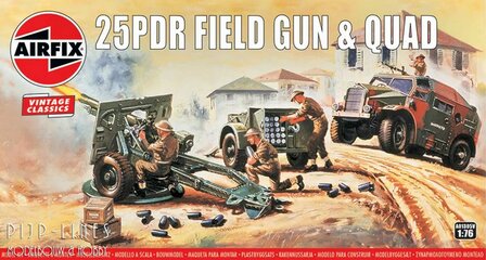 Airfix A01305V 25PDR Field Gun &amp; Quad