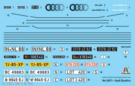 Italeri 3671 Audi Quattro