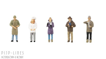 Faller 151649 Kerstmarkt verkopers