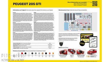 Heller 82705 Peugeot 205 GTI