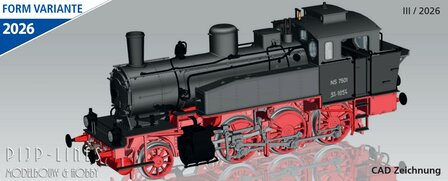Piko 50746 NS Stoomlocomotief 7501 (Ex DRG BR 91 1054)