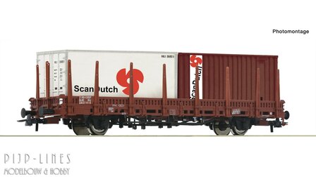 Roco 6600289 NS Rongenwagen beladen met containers
