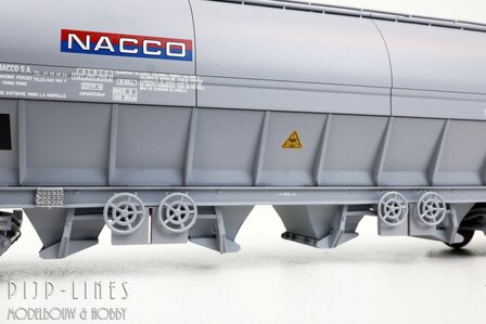 Rivarossi HRS6687 SNCB Nacco goederenwagen voor graan Type TaPPs