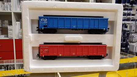 Occasion Marklin 47197 NS Cargo open bak wagons Type Eanos