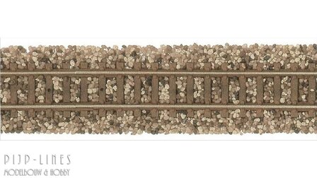 Busch 7126 Rail Ballast bruin mix