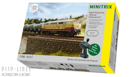MINITRIX 11160 Digitale startset DB Diesellocomotief BR 217 met goederentrein