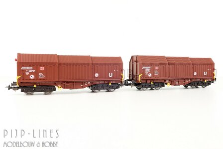 Piko 28337 DB Telescoopdakwagen set Type Shimmns-u