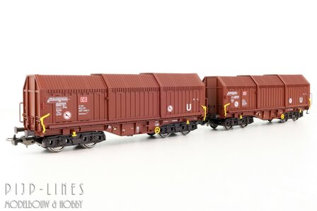 Piko 28337 DB Telescoopdakwagen set Type Shimmns-u
