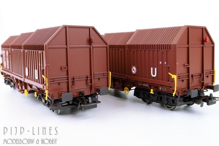 Piko 28337 DB Telescoopdakwagen set Type Shimmns-u