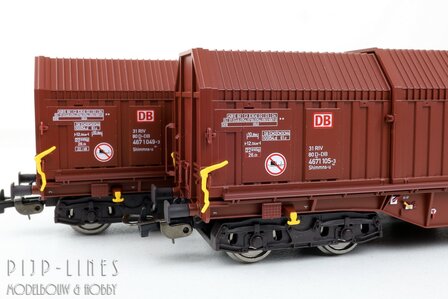Piko 28337 DB Telescoopdakwagen set Type Shimmns-u