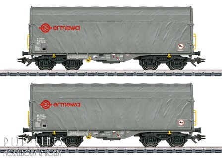 Marklin 47230 NL Ermewa Huifwagen set voor staalrollen Type Shimmns