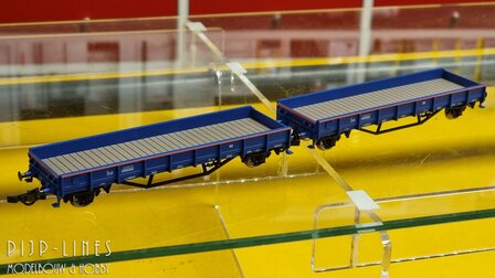Occasion Roco 6600046 VolkerRail set van twee platte wagons