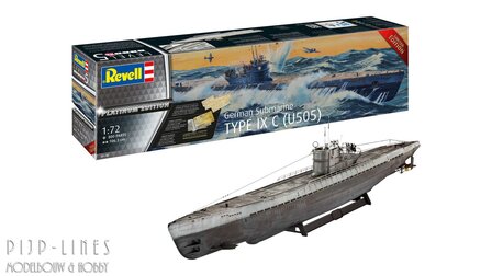 Revell 05180 Duitse Onderzee&amp;#x00eb;r Type IX C/40 U505 Platinum Edition