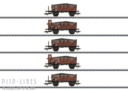 Marklin 46047 DR open bak wagons beladen met kolen