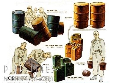 Tamiya-35026-WWII-Diorama-Set-Vaten-en-Jerrycans-1:35