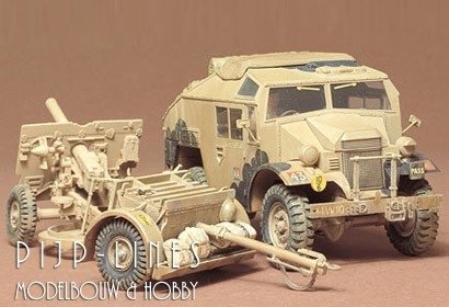 Tamiya-35044-WWII-British-25-pndr-Field-gun-&amp;-Quad-Tractor-1:35