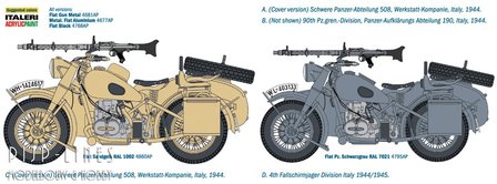 Italeri-7403-German-Military-Motorcycle-with-sidecar-1:9