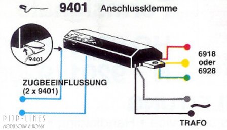 Fleischmann 9401 Aansluitkabel met vlakke steker