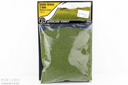 Woodland FS614 Static Grass &quot;Medium Green&quot; 2mm